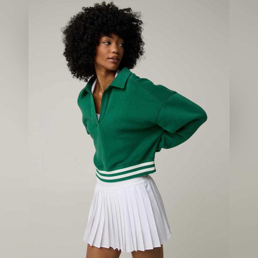 NWT OFFLINE By Aerie Cloud Fleece Polo Sweatshirt Size XXL